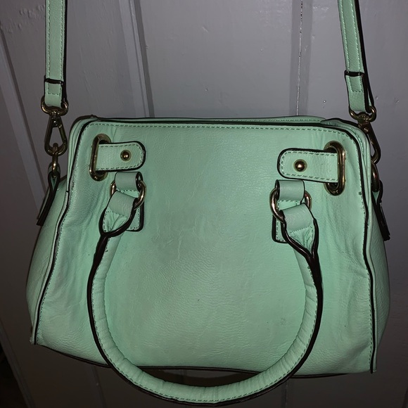 A Mint Green Handbag or Crossbody Purse. - Picture 2 of 4